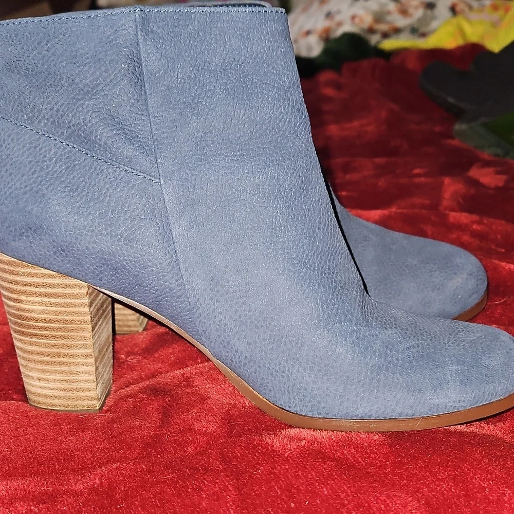 Cole Haan Women's Davenport Bootie II Suede Ankle Boots - Blue Size 8